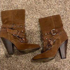 Steve Madden Leather Boots-Rusttik